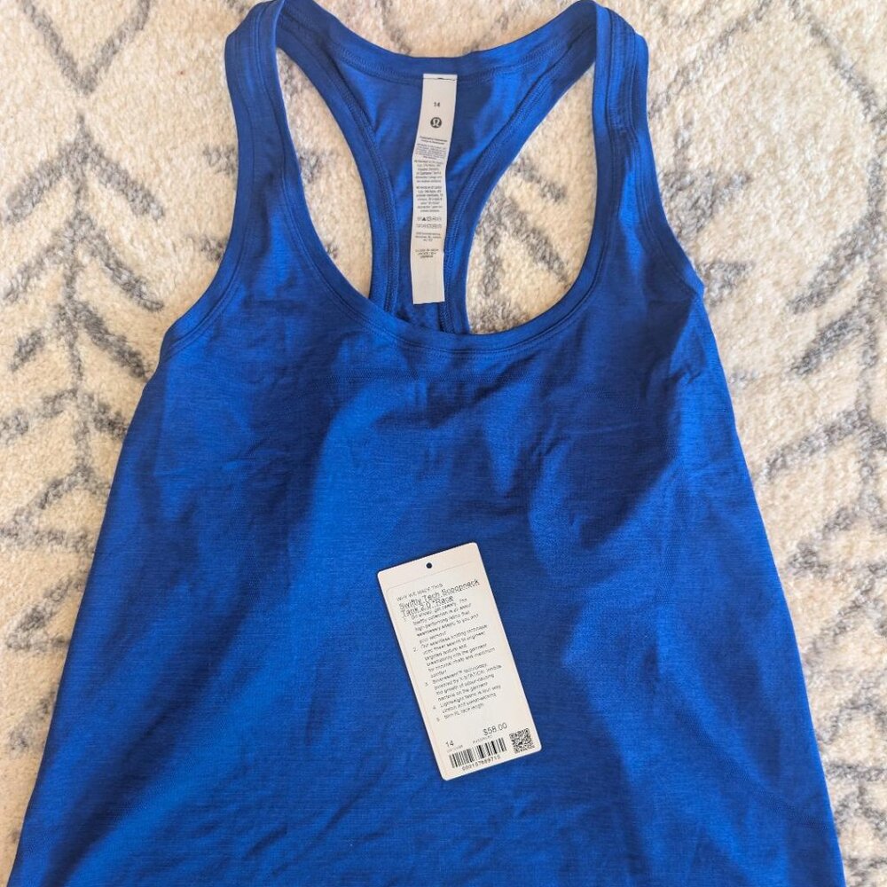 Lululemon Swiftly Tech Scoopneck Tank SZ 14 NWT Racer Back Waist Length